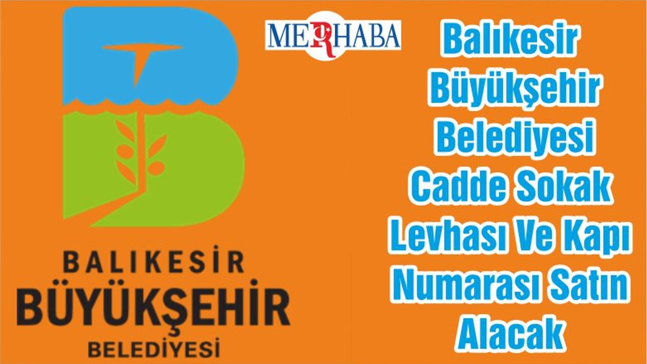 Cadde Sokak Levhası Ve Kapı Numarası Satın Alınacak