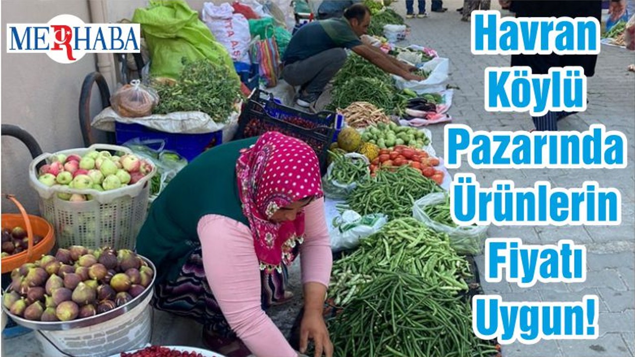 Havran Köylü Pazarında Ürünlerin Fiyatı Uygun!