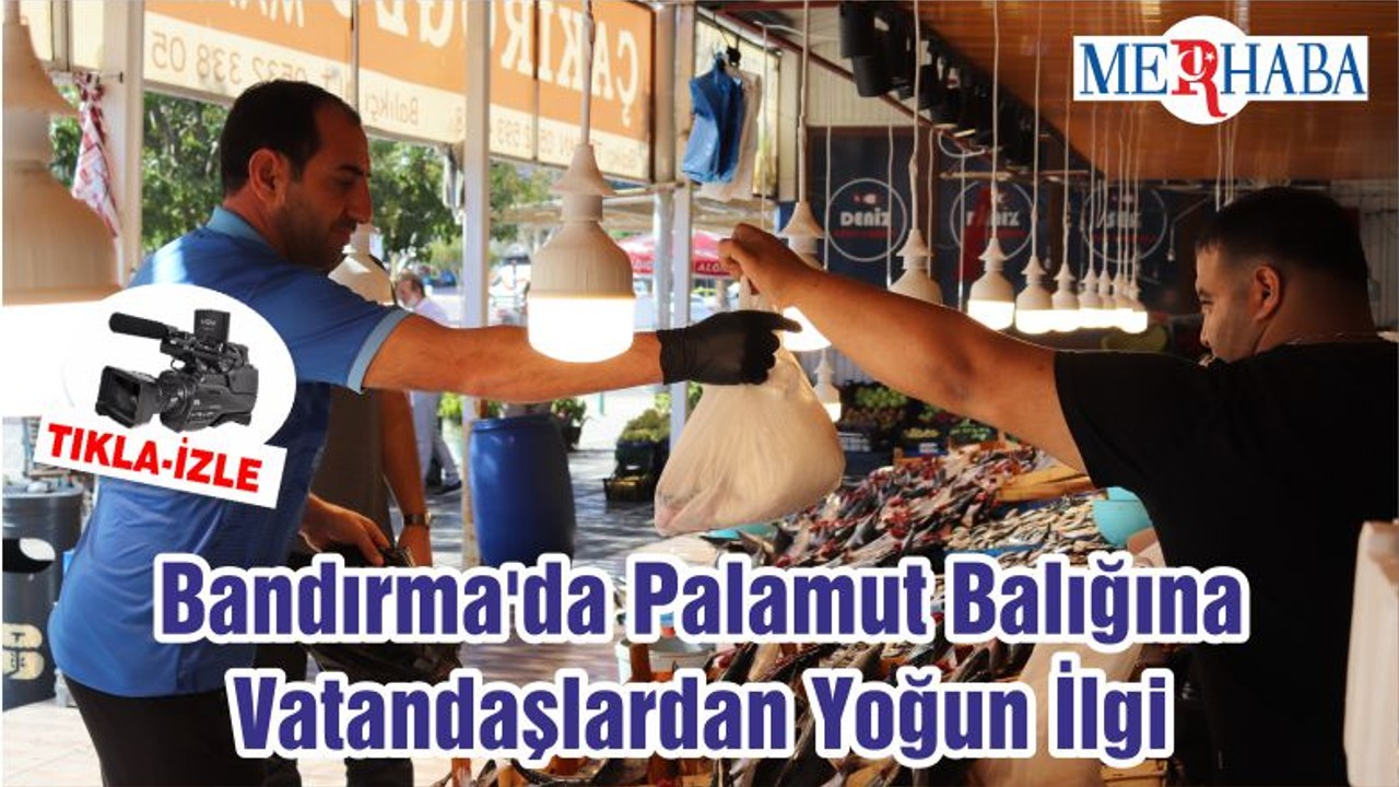 Bandırma'da Palamut Balığına Vatandaşlardan Yoğun İlgi