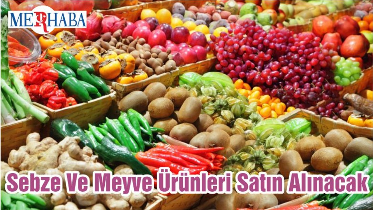 Sebze Ve Meyve Ürünleri Satın Alınacak