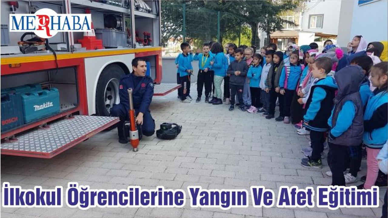 İlkokul Öğrencilerine Yangın Ve Afet Eğitimi