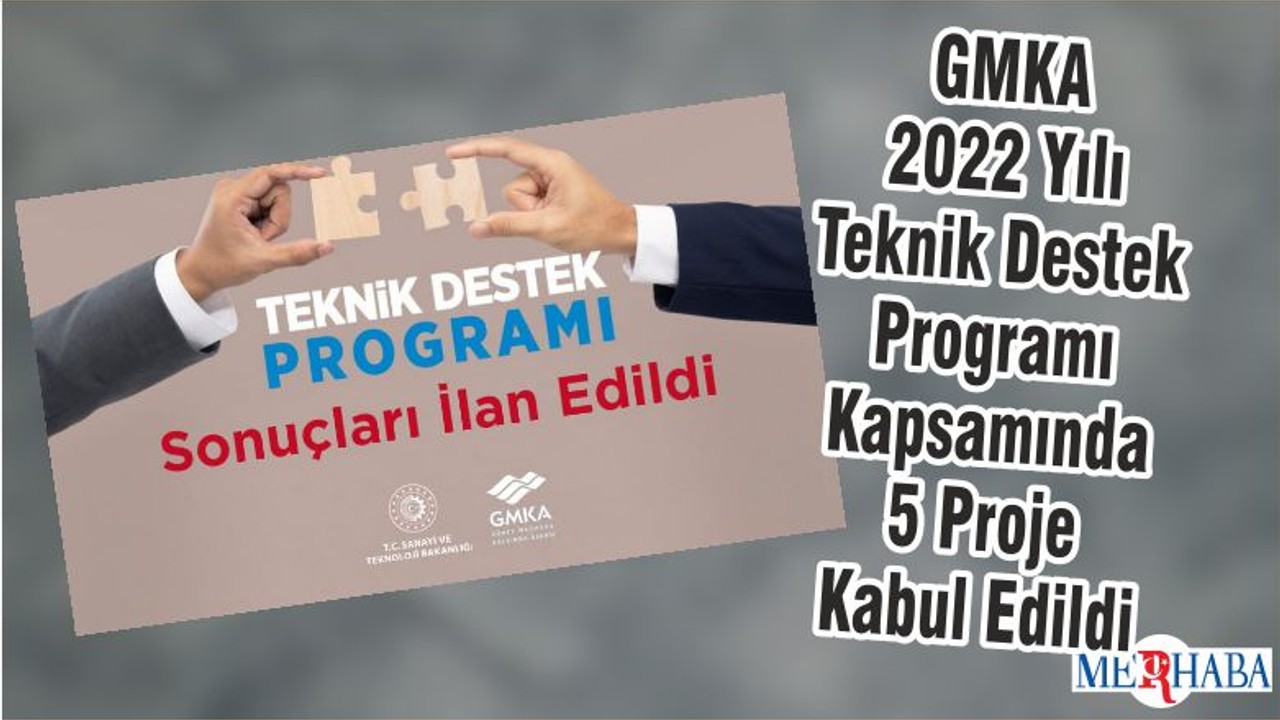GMKA 2022 Yılı Teknik Destek Programı Kapsamında 5 Proje Kabul Edildi