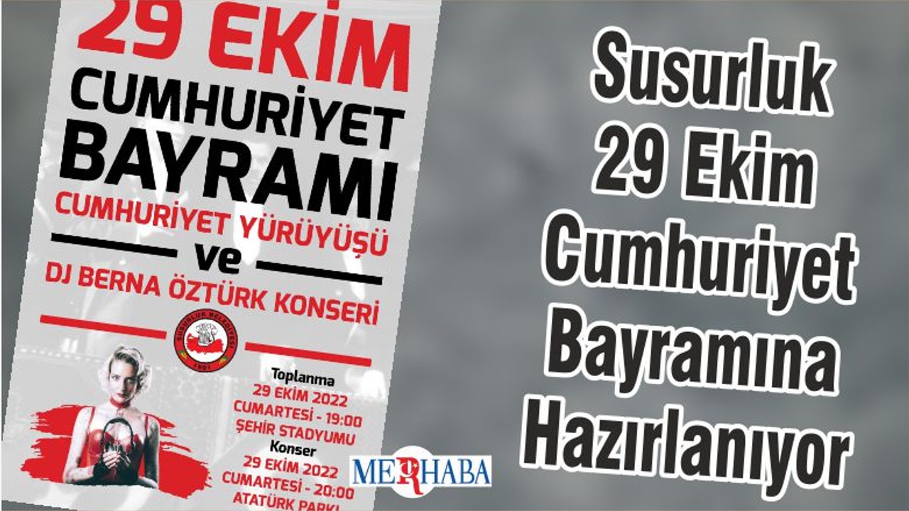 Susurluk 29 Ekim Cumhuriyet Bayramına Hazırlanıyor