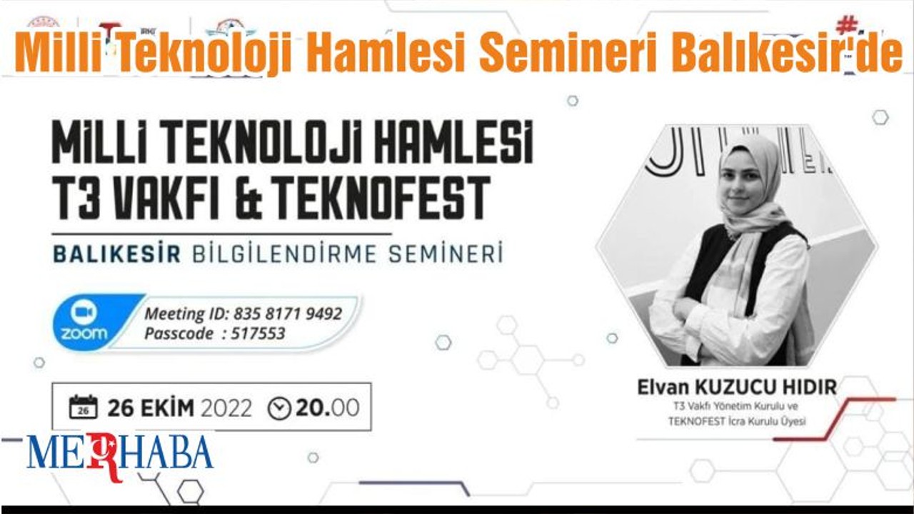 Milli Teknoloji Hamlesi Semineri Balıkesir'de