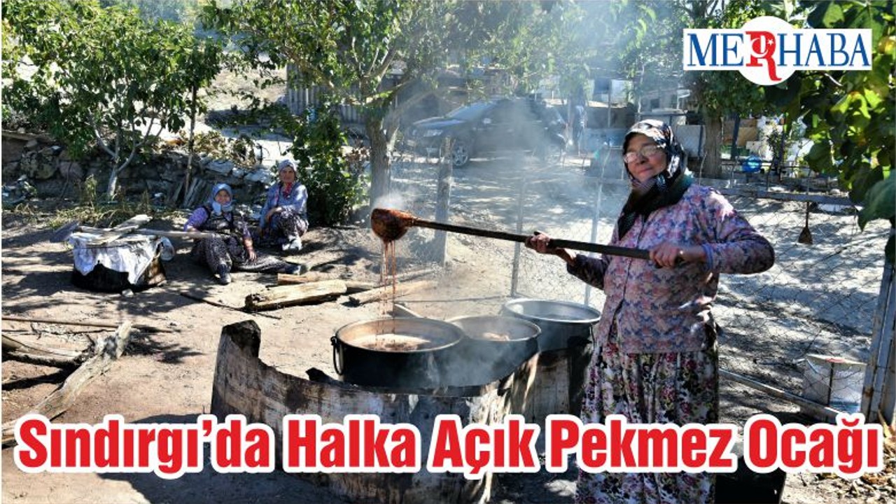 Sındırgı’da Halka Açık Pekmez Ocağı