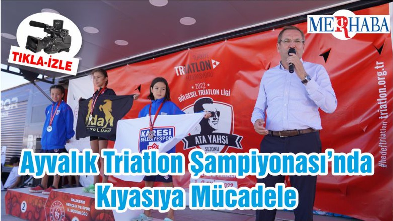 Ayvalık Triatlon Şampiyonası’nda Kıyasıya Mücadele