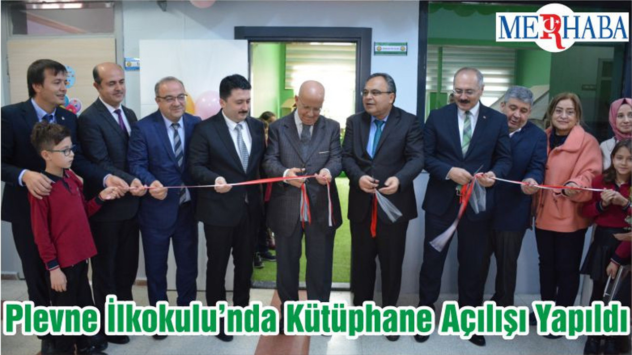 Plevne İlkokulu’nda Kütüphane Açılışı Yapıldı