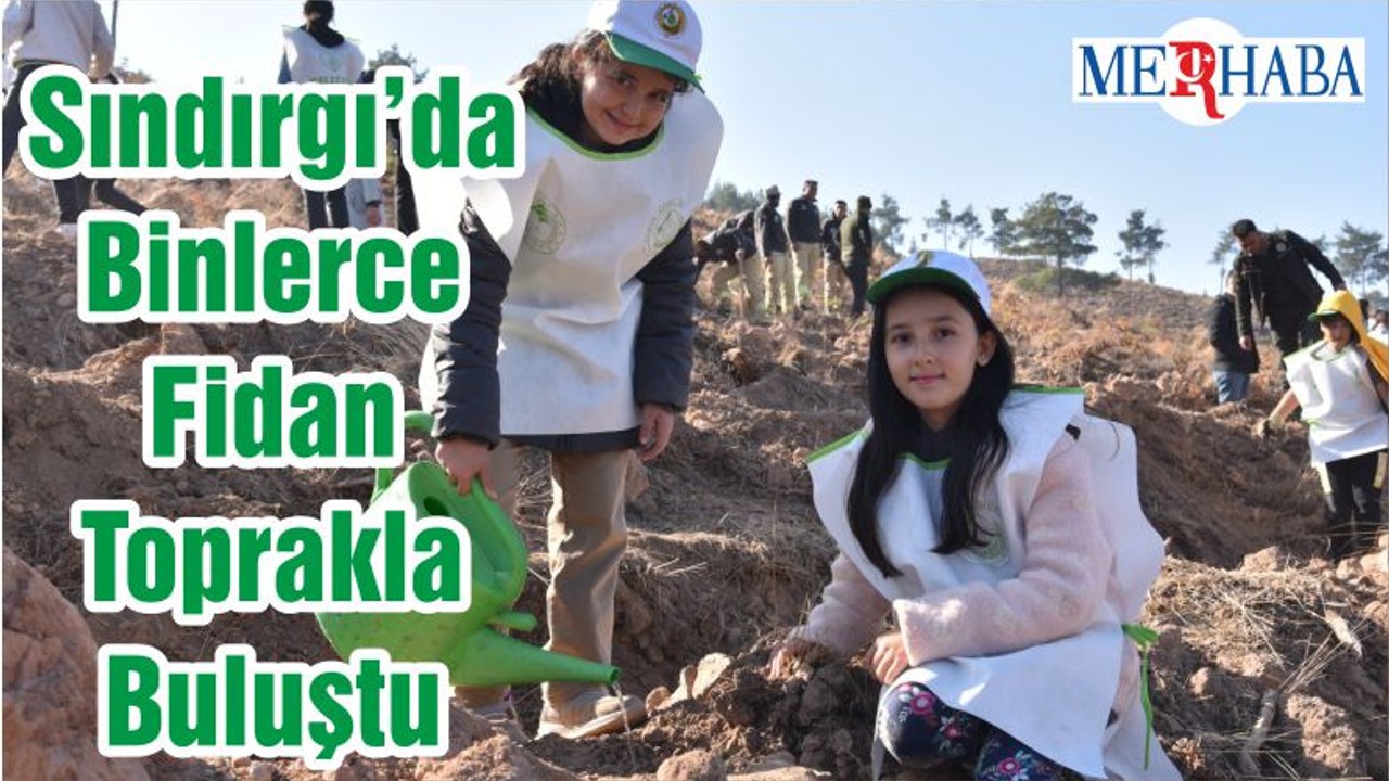 Sındırgı’da Binlerce Fidan Toprakla Buluştu