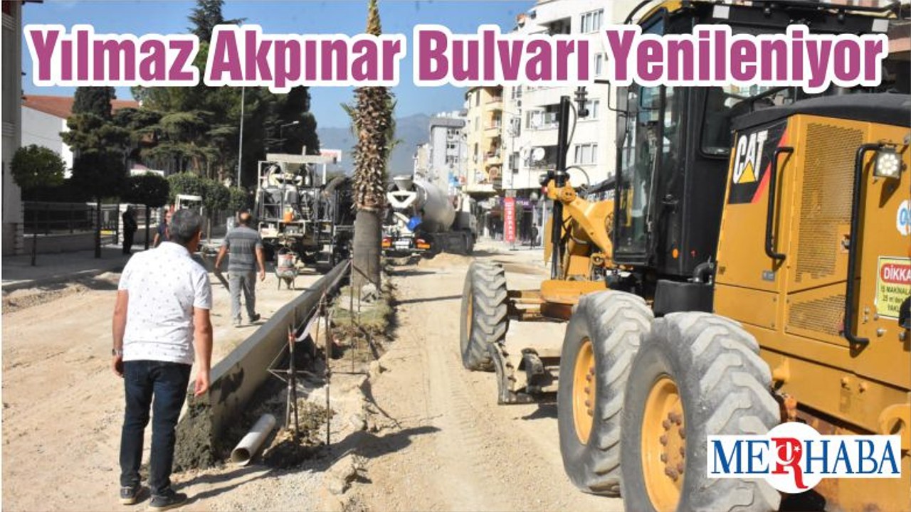 Yılmaz Akpınar Bulvarı Yenileniyor