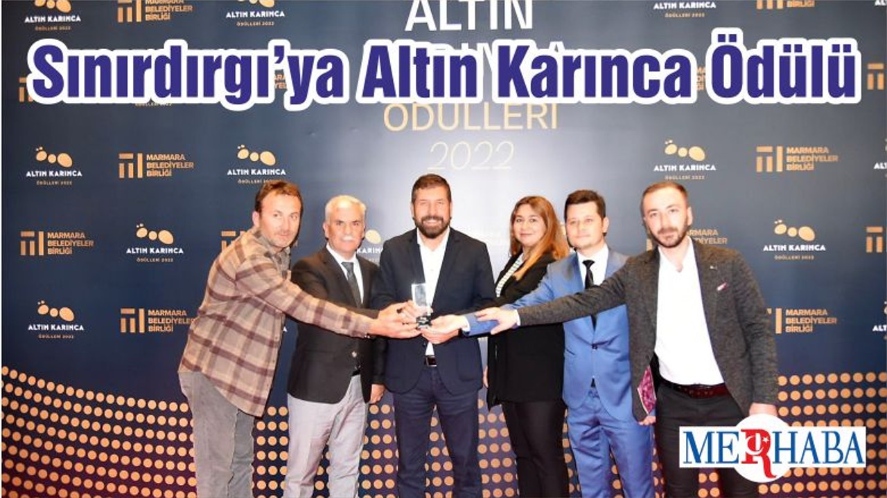 Sınırdırgı’ya Altın Karınca Ödülü