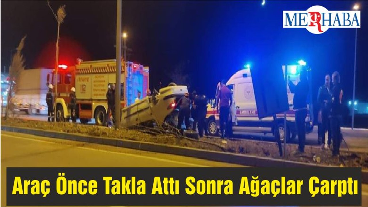 Araç Önce Takla Attı Sonra Ağaçlar Çarptı