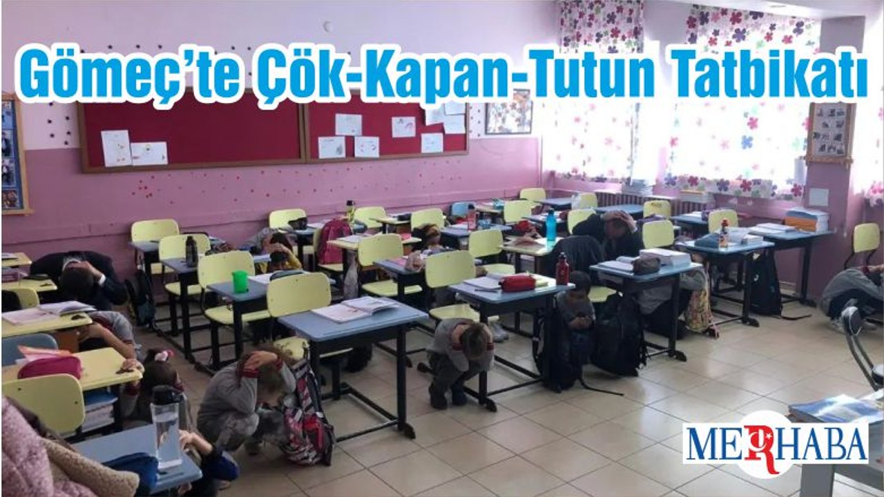 Gömeç İlçesinde Çök-Kapan-Tutun Tatbikatı