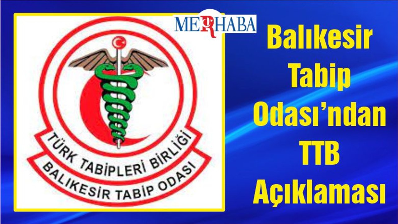 Balıkesir Tabip Odası’ndan TTB Açıklaması
