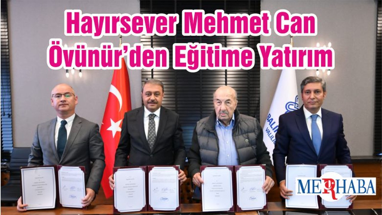 Hayırsever Mehmet Can Övünür’den Eğitime Yatırım