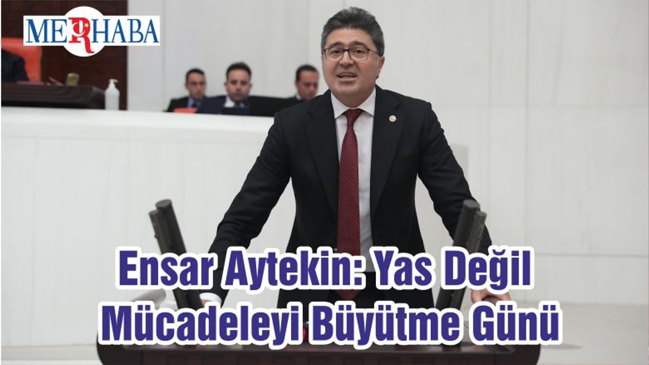 Ensar Aytekin: Yas Değil Mücadeleyi Büyütme Günü