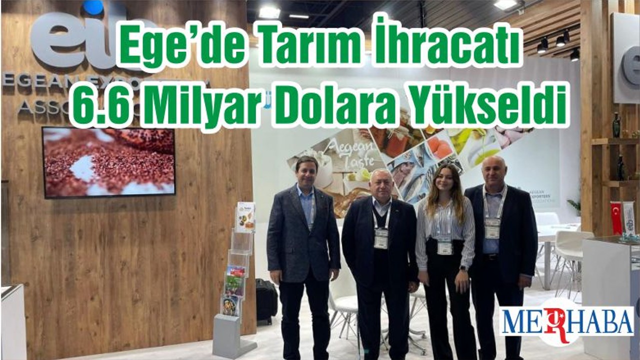 Ege’de Tarım İhracatı 6.6 Milyar Dolara Yükseldi