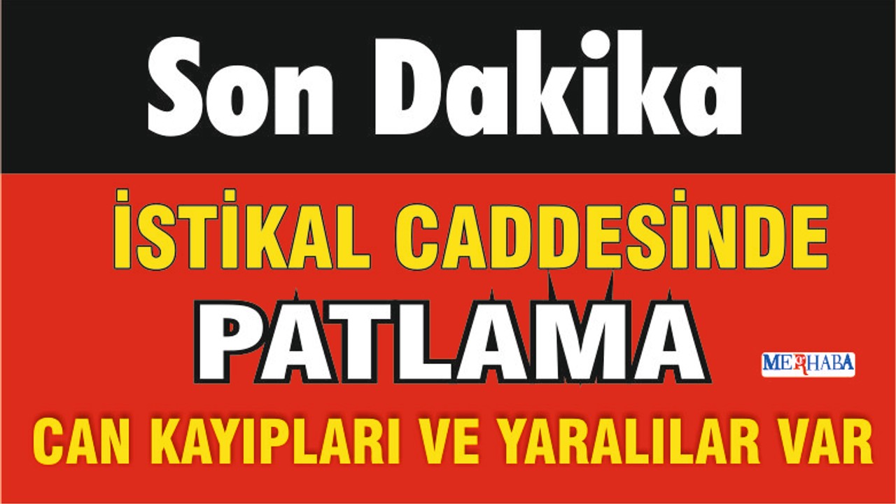 İstiklal Caddesinde Patlama