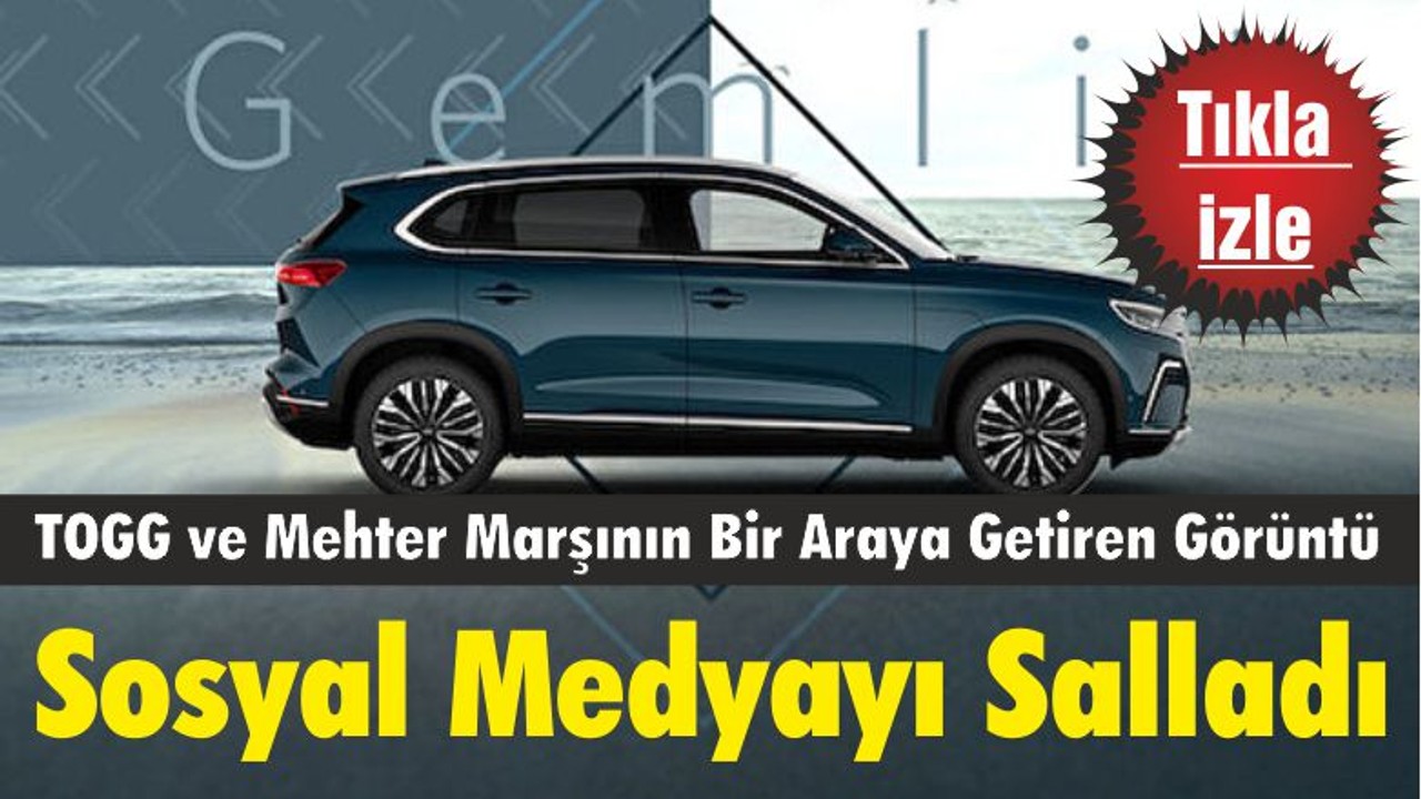 TOGG ve Mehter Marşının Bir Araya Getiren Görüntü Sosyal Medyayı Salladı