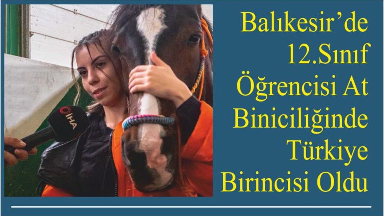 Balıkesir’den At Biniciliğinde Türkiye Birincisi
