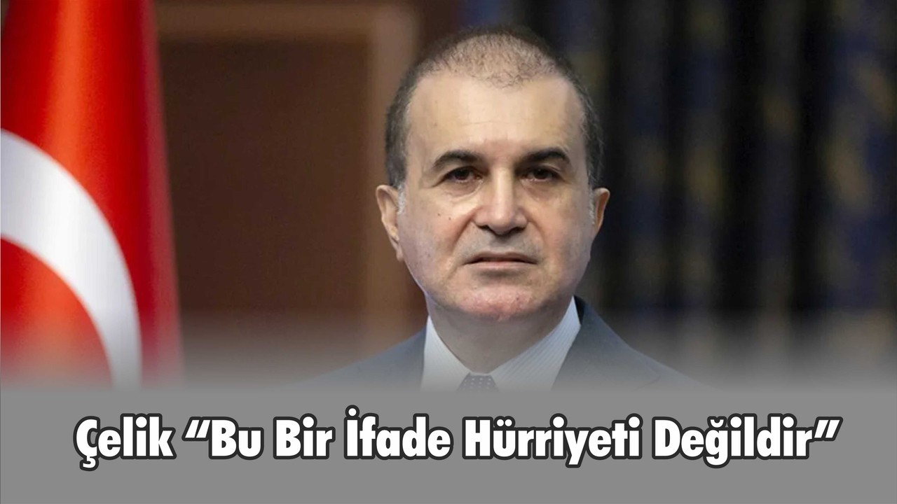 Çelik “Bu bir İfade Hürriyeti Değildir”