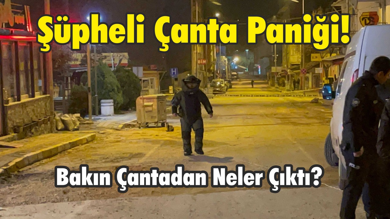 Dursunbey'de Şüpheli Çanta Paniği