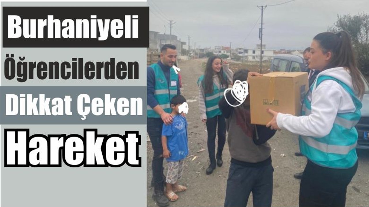 Burhaniyeli Öğrencilerden Dikkat Çeken Hareket