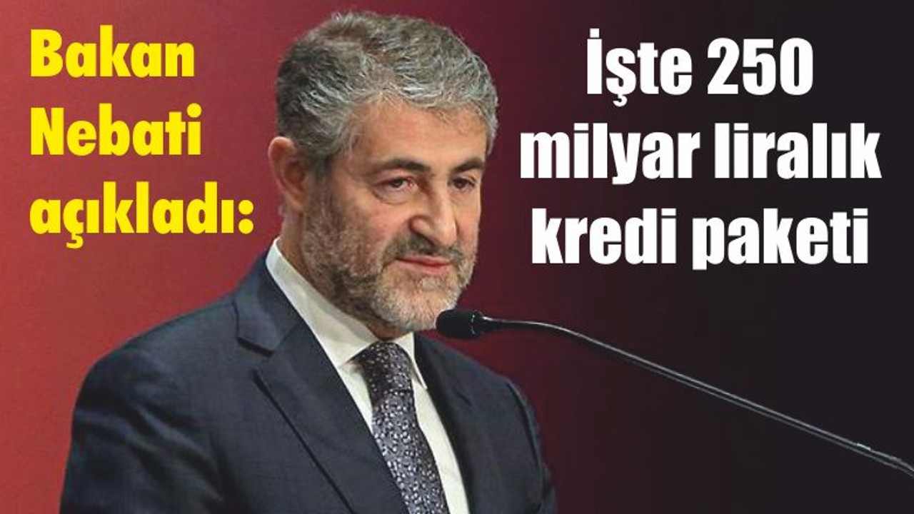 Bakan Nebati açıkladı: İşte 250 milyar liralık kredi paketi