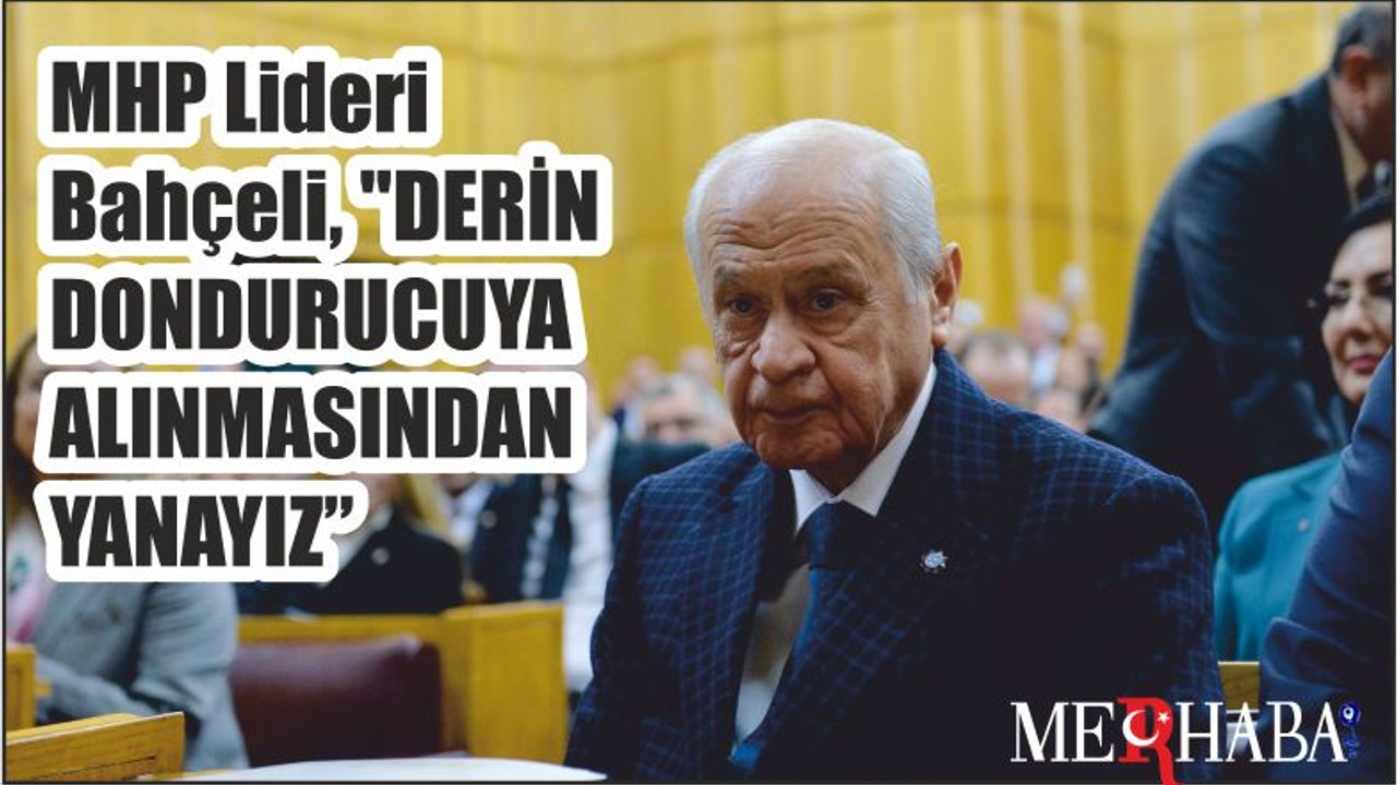 MHP Lideri Bahçeli, "DERİN DONDURUCUYA ALINMASINDAN YANAYIZ"