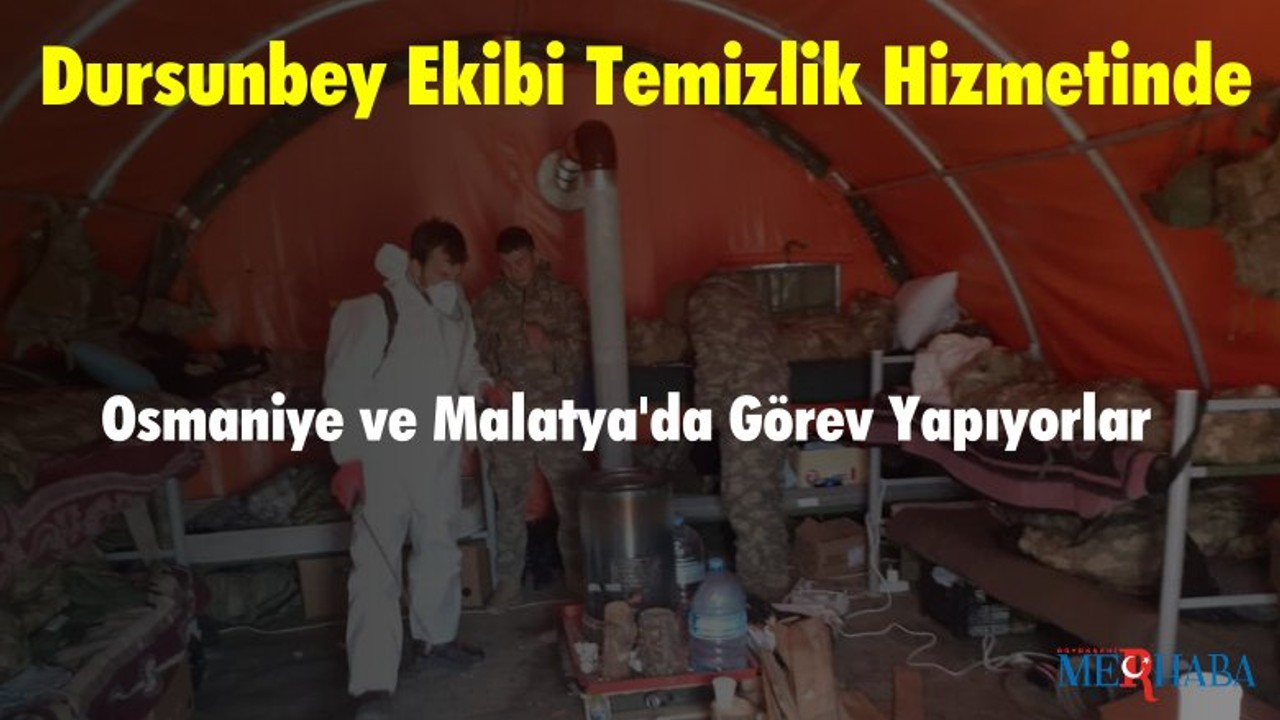 Dursunbey Ekibi Temizlik Hizmetinde