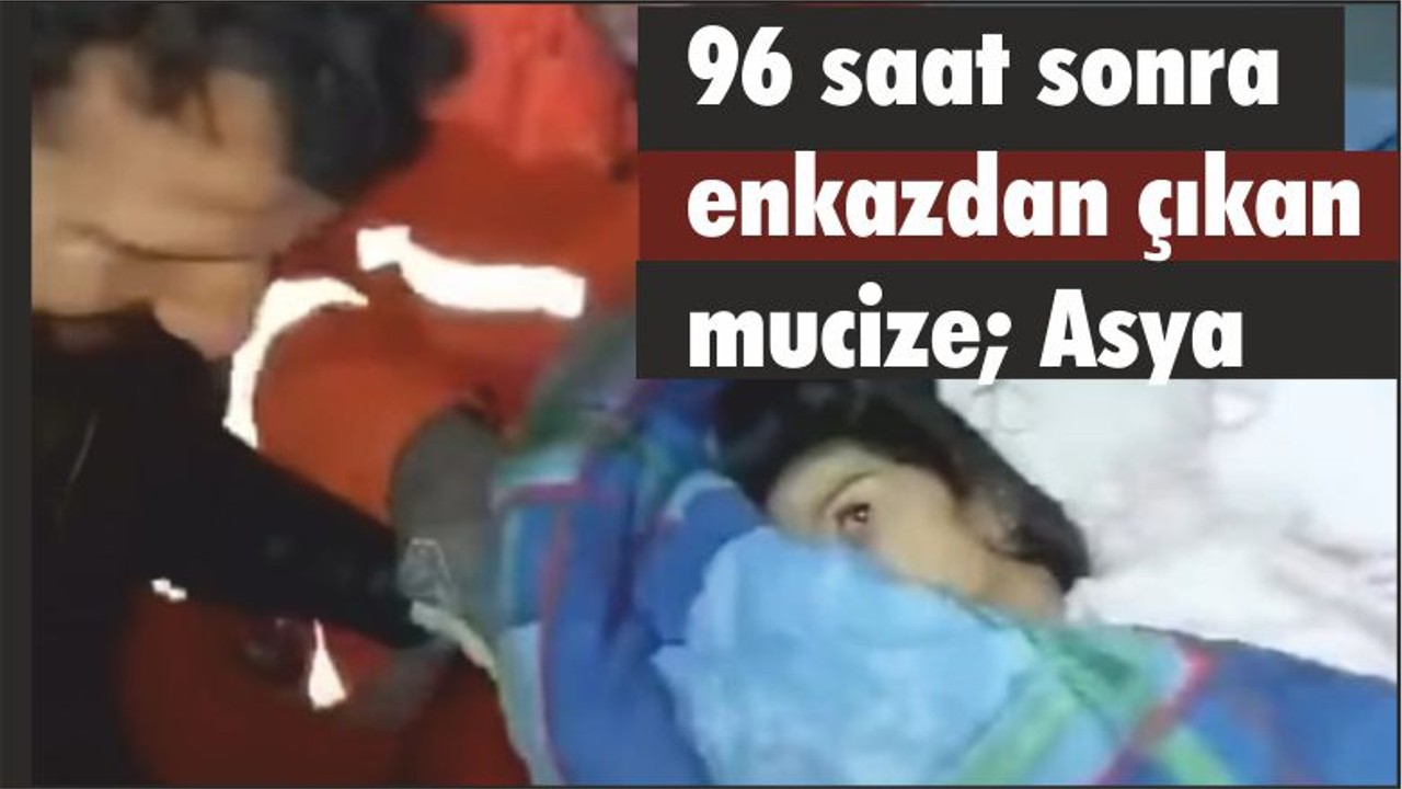 96 saat sonra enkazdan çıkan mucize; Asya