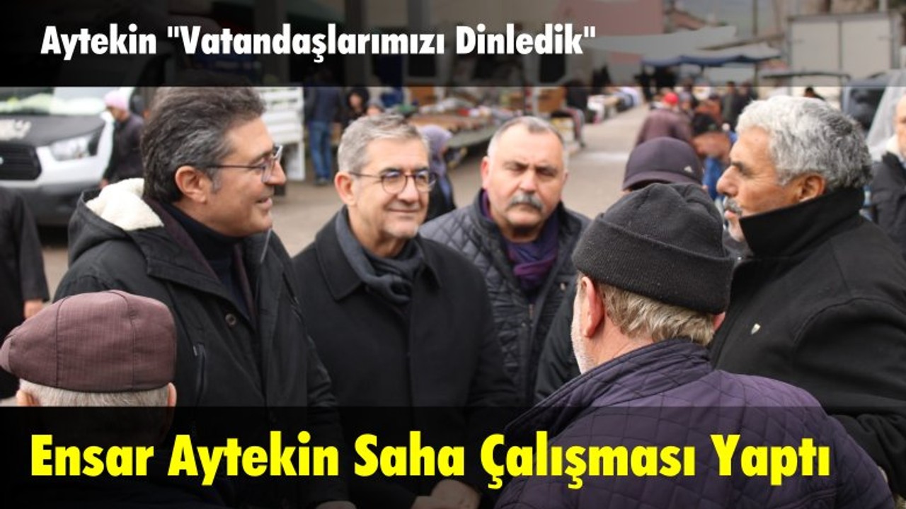 Ensar Aytekin Saha Çalışmasına Çıktı