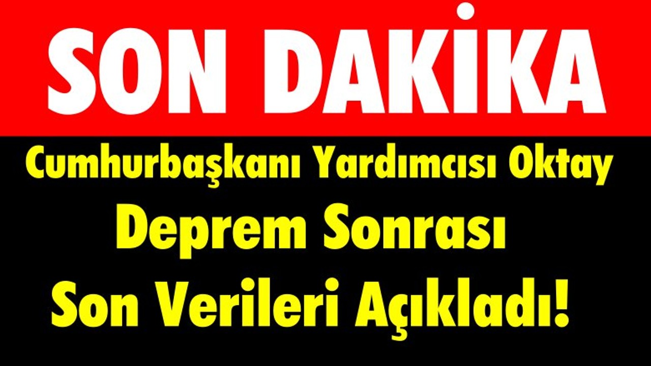 Cumhurbaşkanı Yardımcısı Fuat Oktay'dan Açıklama