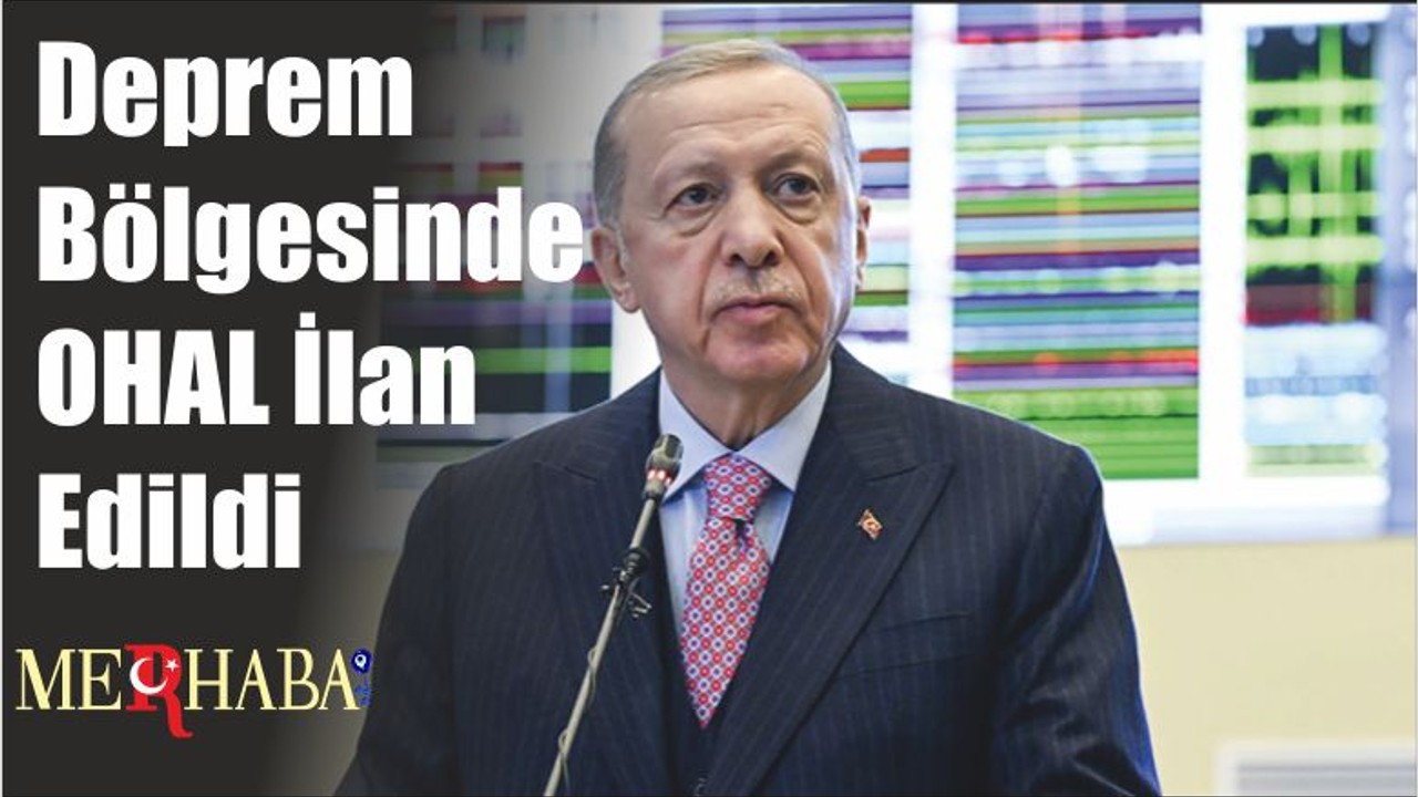 Deprem Bölgesinde OHAL İlan Edildi