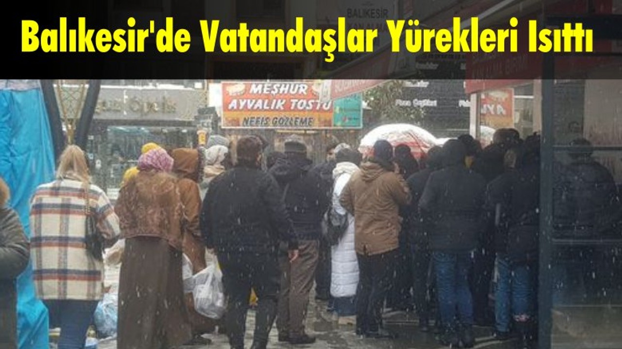 Balıkesir’de Kar ve Soğuğa Rağmen Kan Bağışı Kuyruğu