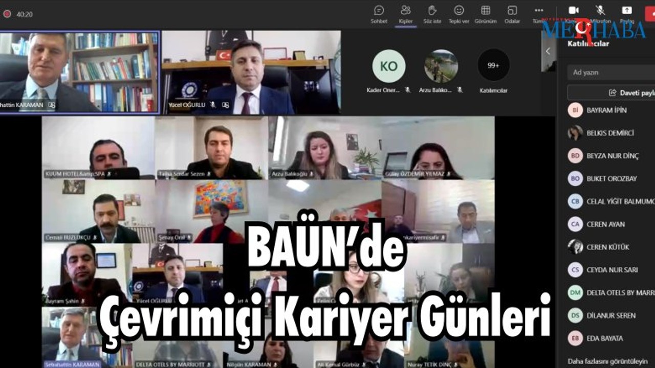BAÜN’de Çevrimiçi Kariyer Günleri