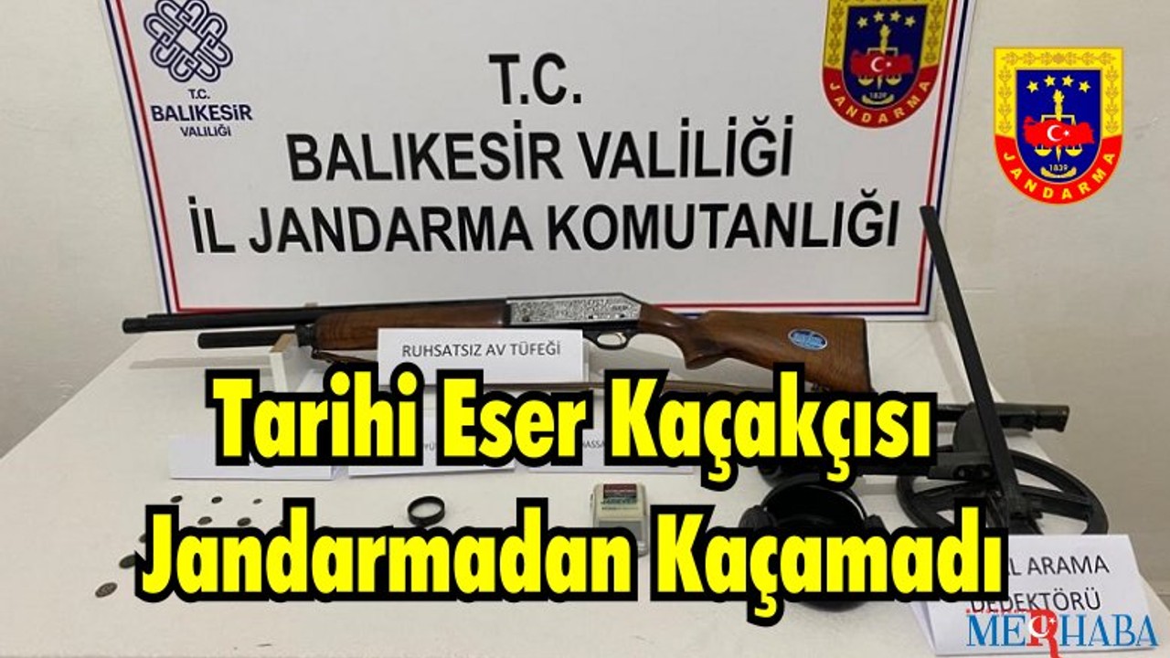 Jandarma Tarihi Eser Kaçakçısını Yakaladı
