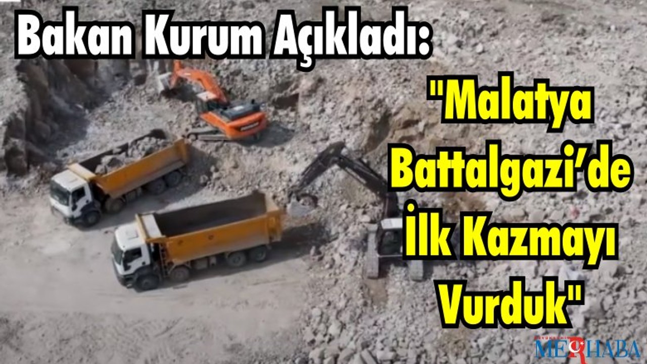 Malatya Battalgazi’de İlk Kazmayı Vurdular