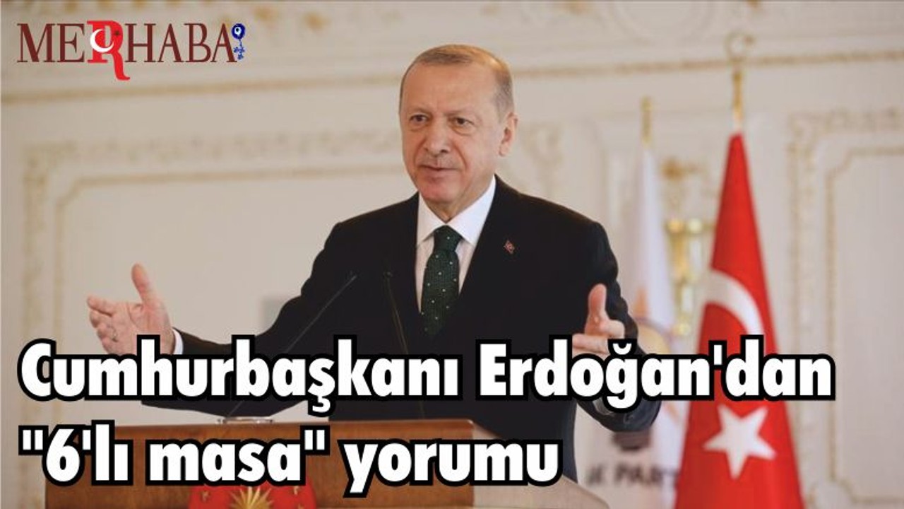 Cumhurbaşkanı Erdoğan'dan "6'lı masa" yorumu