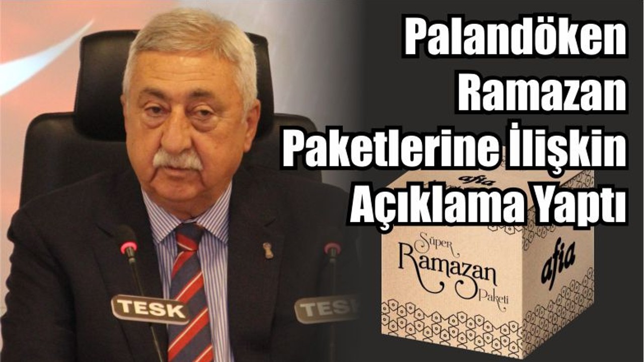 Palandöken Ramazan Paketlerine İlişkin Açıklama Yaptı