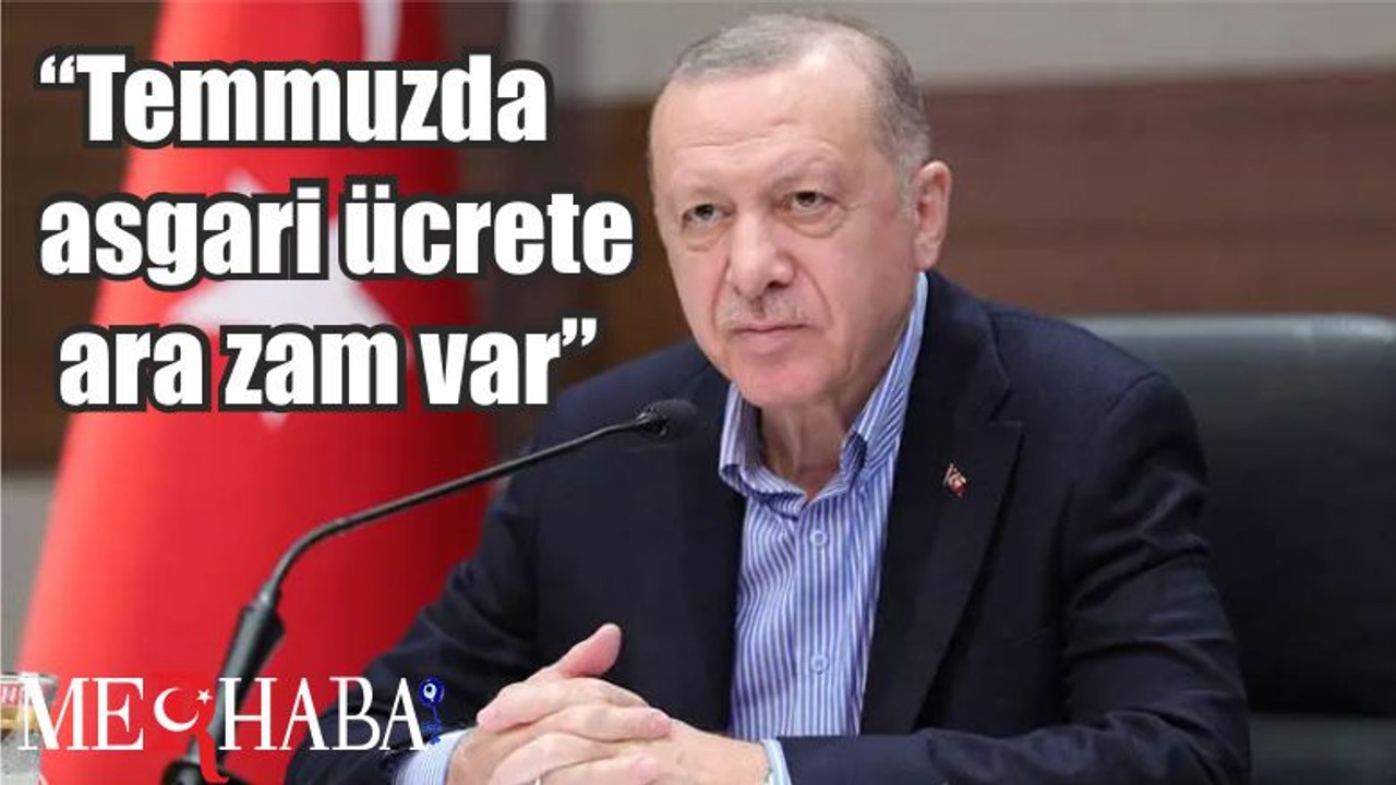 Cumhurbaşkanı Erdoğan: "Temmuzda asgari ücrete ara zam var"