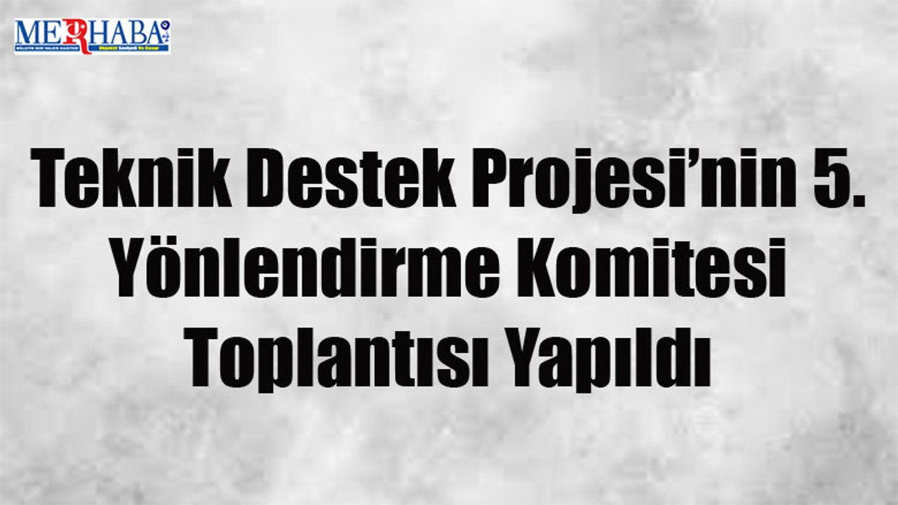 Yönlendirme Komitesi Toplandı