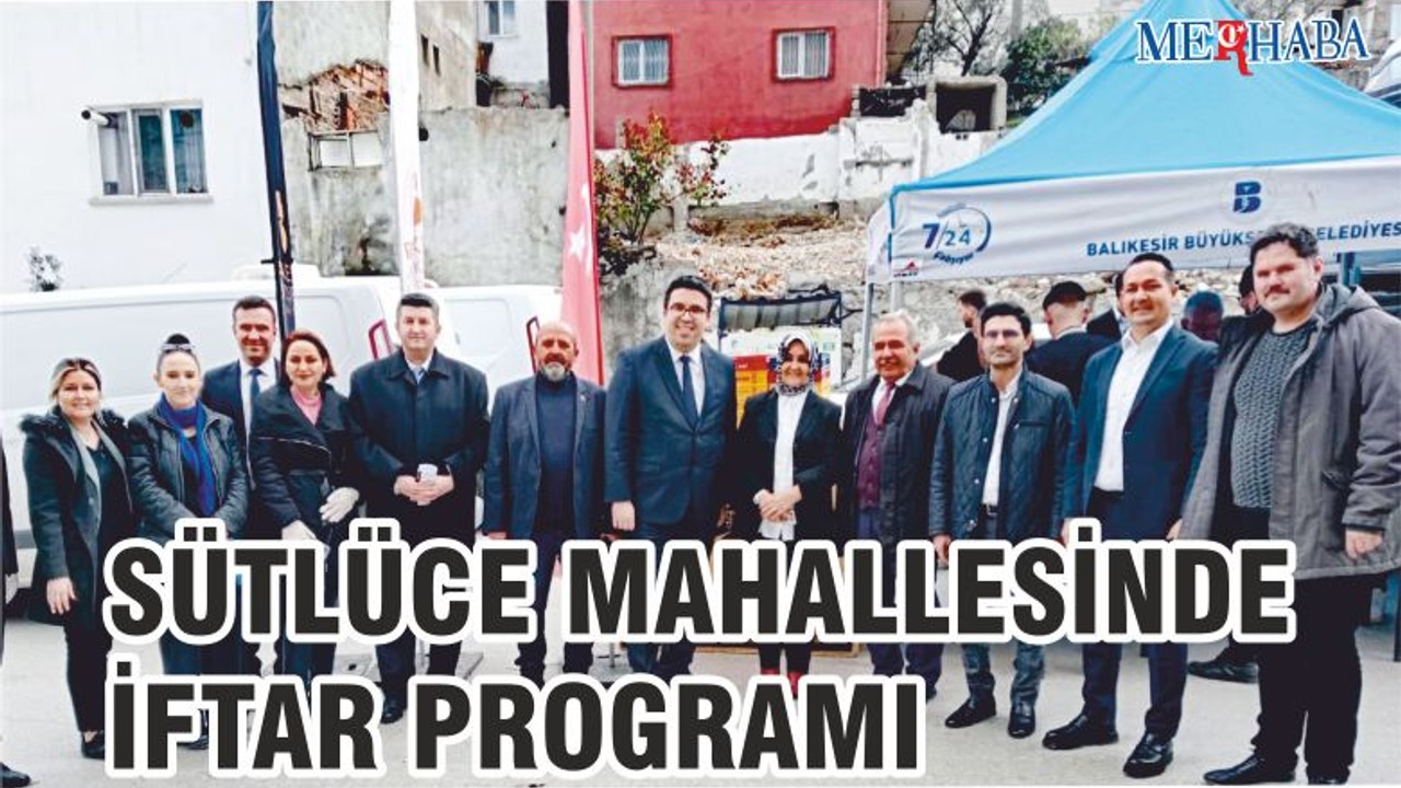 Balıkesir Sütlüce’de İftar