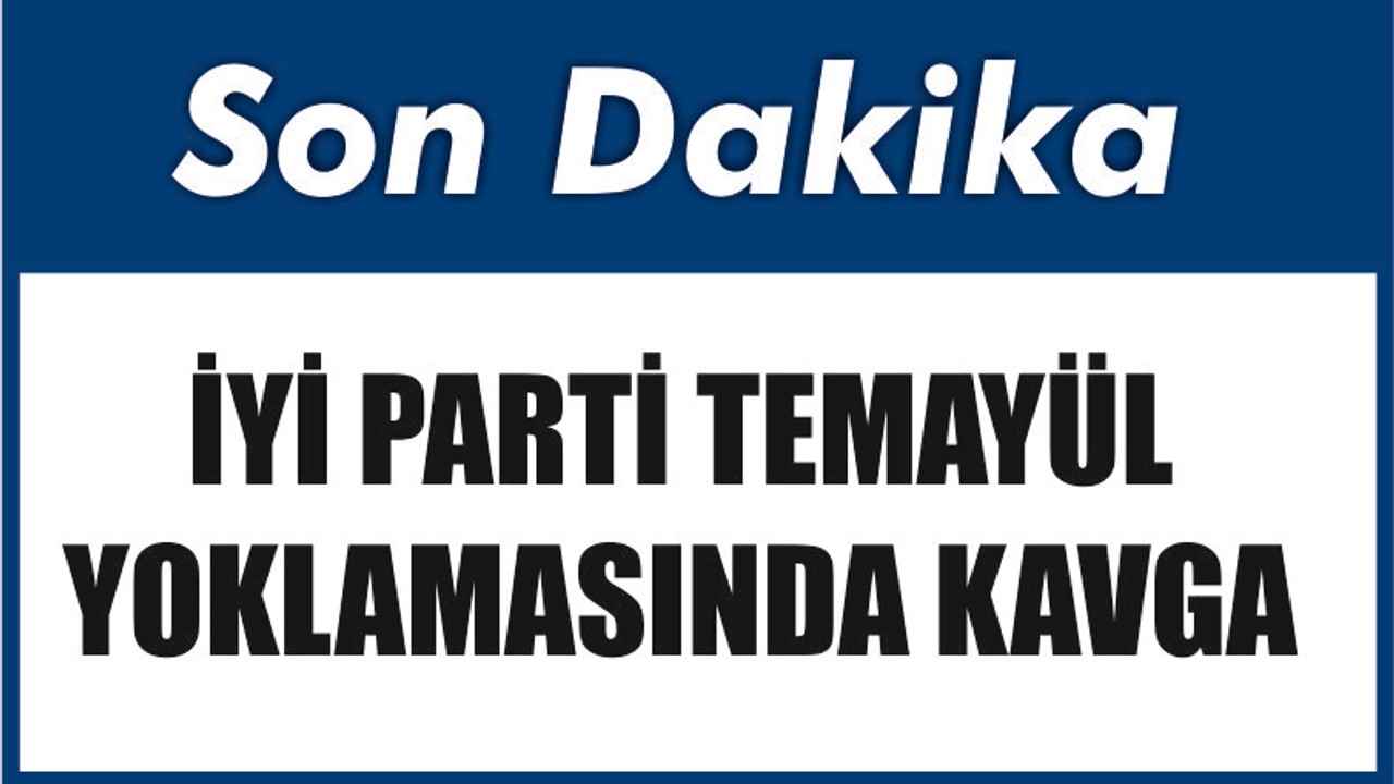 İYİ Parti temayül yoklamasında kavga