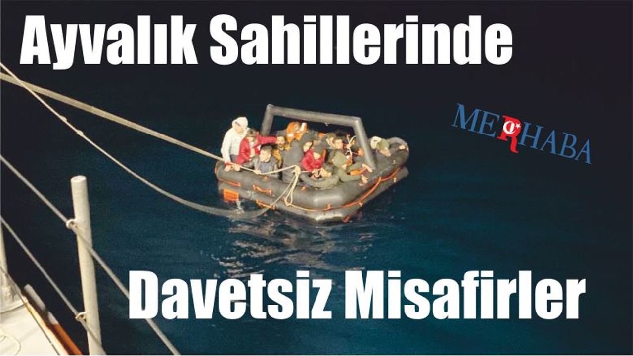 Ayvalıkda 64 Düzensiz Göçmen