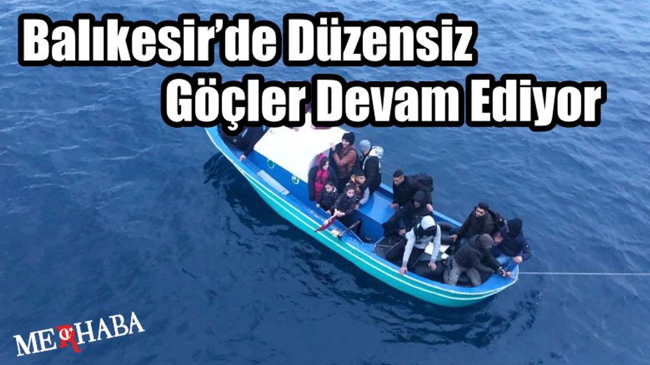 Ayvalıkta Düzensiz Göçmen