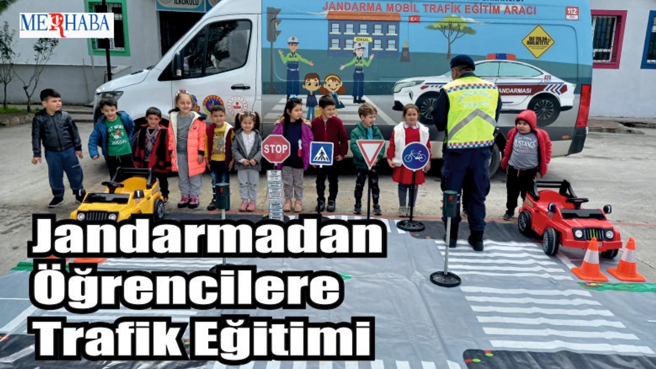 Jandarmadan Öğrencilere Trafik Eğitimi