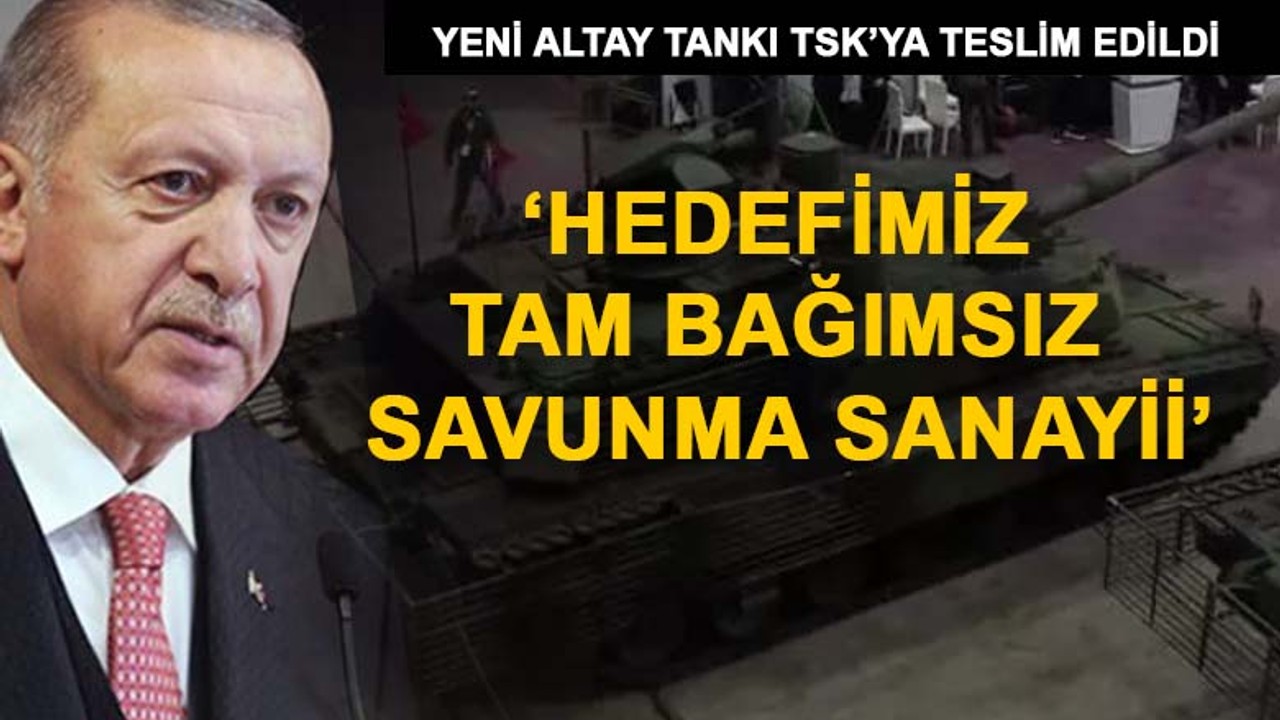 Yeni Altay Tankı TSK'ya teslim edildi
