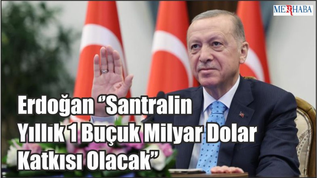 Erdoğan Santralin Yıllık 1 Buçuk Milyar Dolar Katkısı Olacak