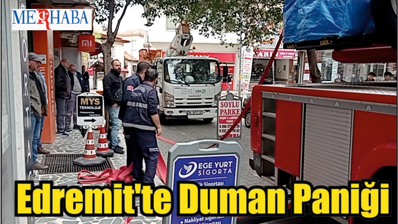 Edremit'te Duman Paniği
