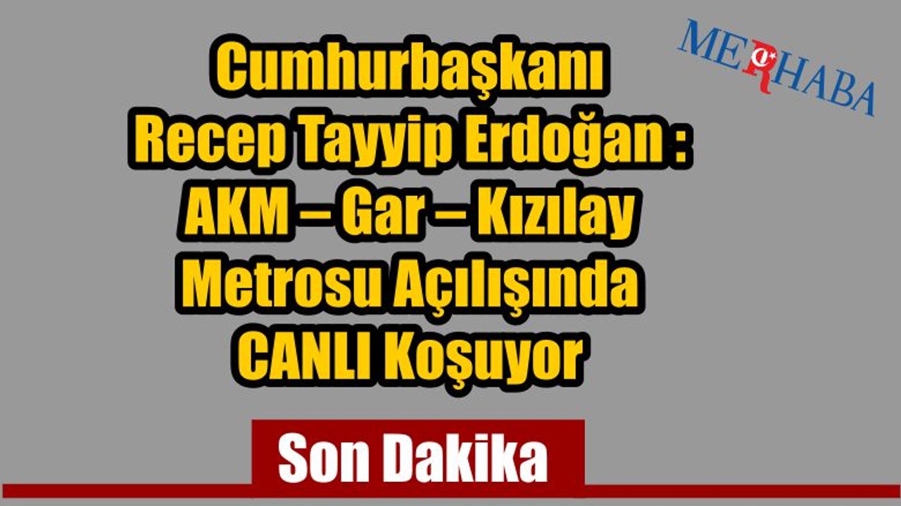 Metro Açılışı Töreni